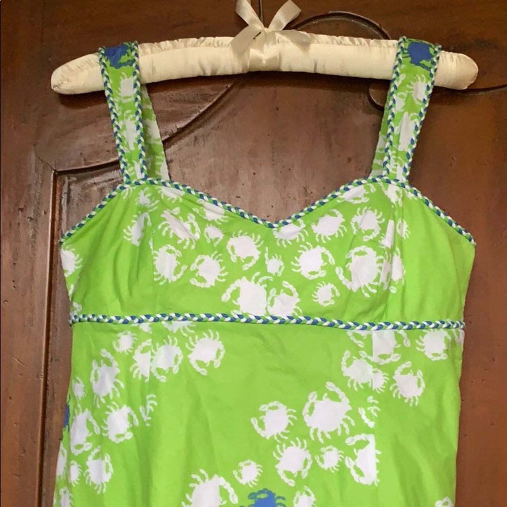 Lilly Pulitzer! Green + Navy scurrying 🦀 print!